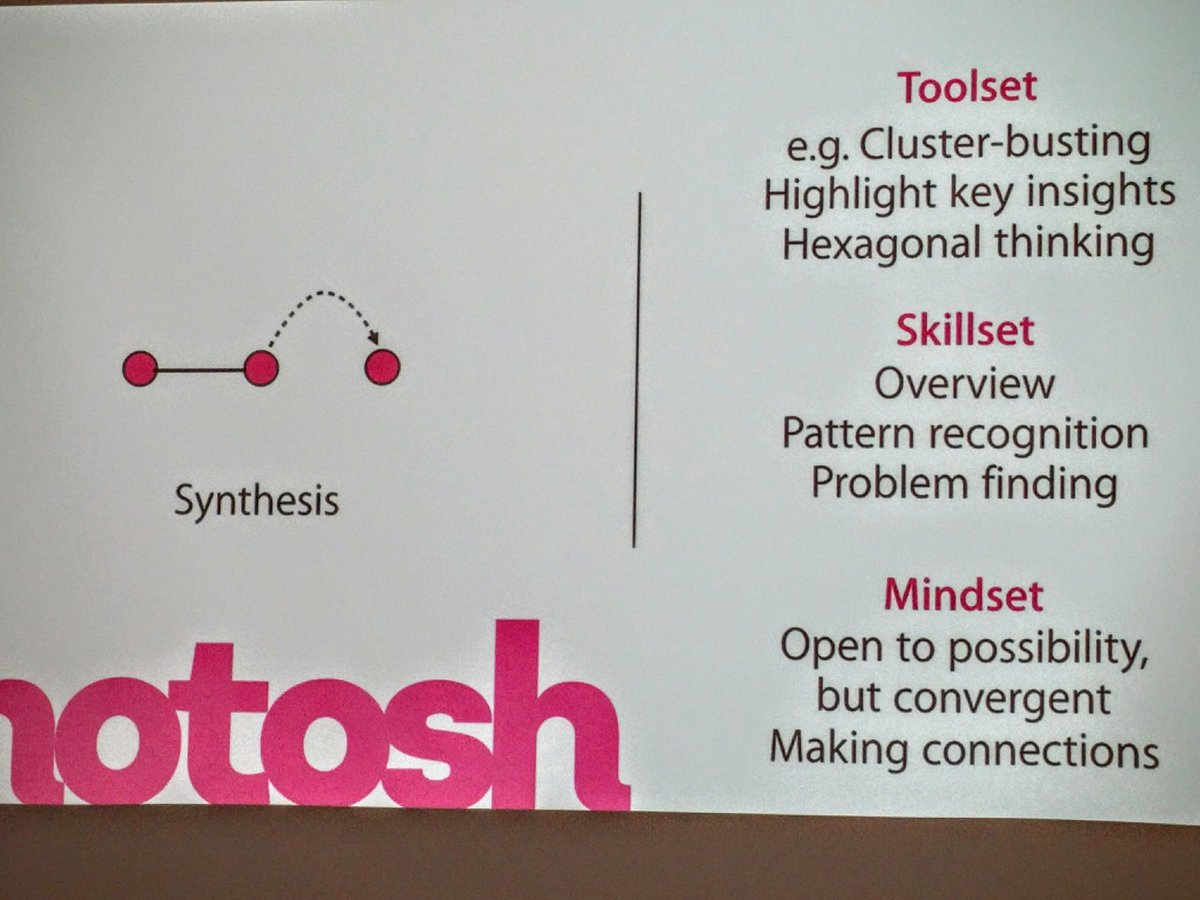 sducharme's tweet photo. "The challenge of synthesis" @ewanmcintosh #L4LAASA https://t.co/PeZGyGvFsF