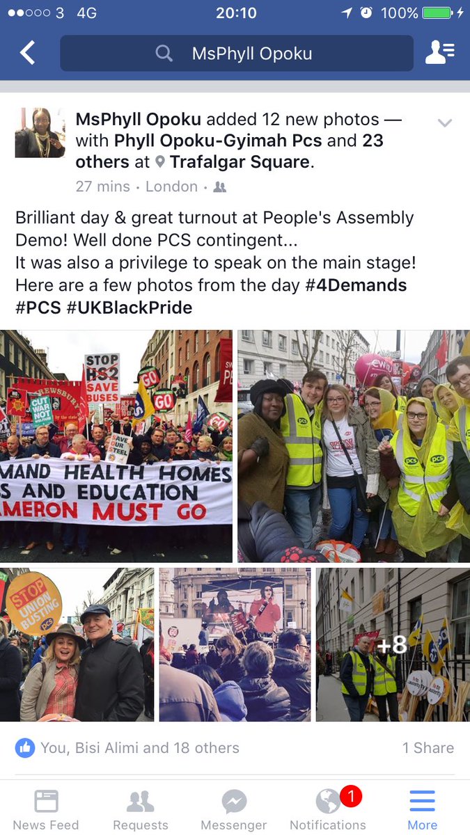 MsLadyPhyll's tweet image. Brilliant day at @pplsassembly Demo! What a privilege to speak on the main stage! #4Demands @pcs_union @ukblackpride