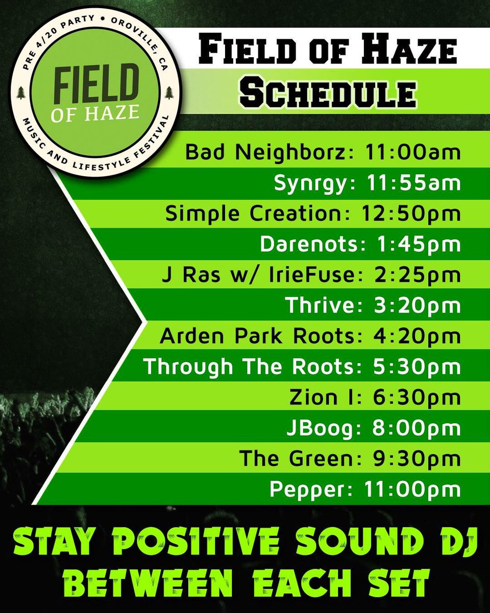 NorCalStTm's tweet photo. TODAY!!! @FIELDOFHAZE!!! Pre #420 Party! April 16, 2016 in Oroville,CA @Calrootsfest #ItsAMovement #CaliHaze #NCST https://t.co/WQ2ueTLIev