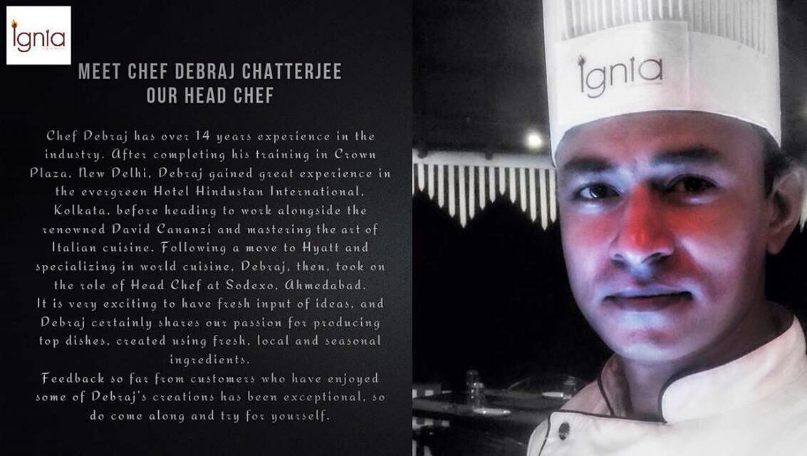 IgniaGoa's tweet photo. The Person That Brings Soul To Every Recipe At Ignia.#ignia #igniabbq #meetthechef #goa #achefateverytable https://t.co/Nq0tFhuP3n