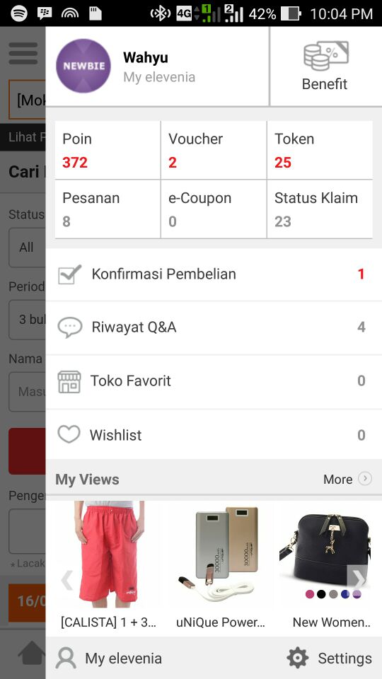 w4hjoee's tweet photo. @eleveniacare saya pk voucher ongkir 30rb &amp; Poin 5100, semua sdh terpotong, berikut capture account di myelevenia. https://t.co/ytyCz4LOkd