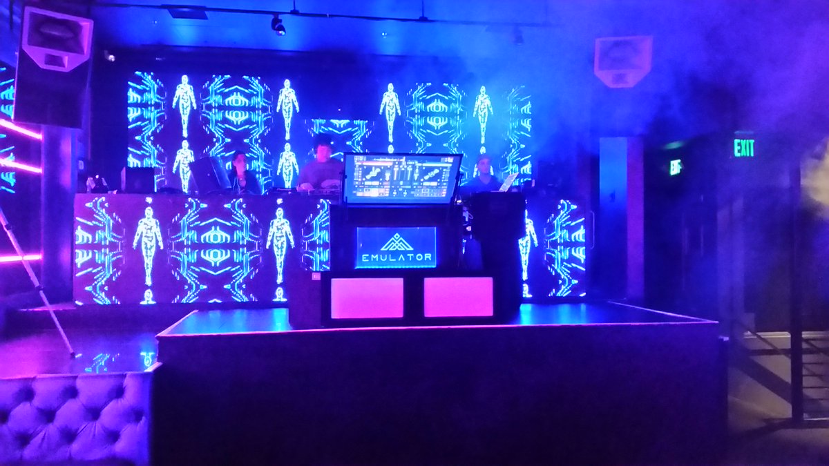 FutureFunkCO's tweet photo. Pic from last nights stage set up at @PriveDanceClub .  This was shot during sound check.  #FutureFunk #DTPevents https://t.co/GsvAoRCR6P