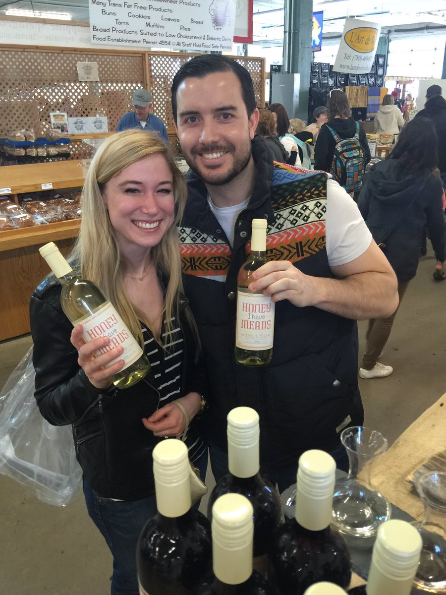Pleasant happy people tasting wine <a href="/StrathconaMrkt/">OldStrathconaFMarket</a> and LOVING it :)