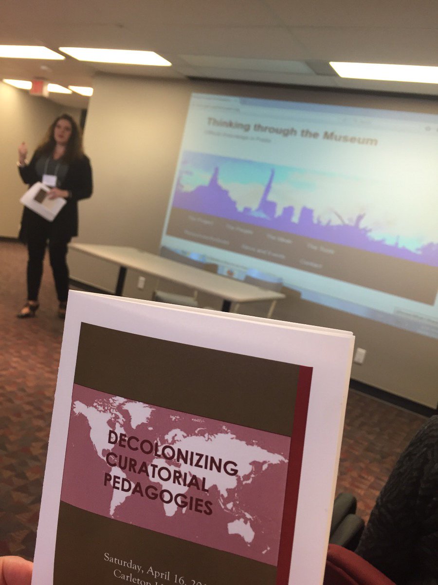 mixedbagmag's tweet photo. #decolonizingcuratorialpedagogies has started @Carleton_U w support of @CUArtGallery #Decolonize the #Museum #Ottawa https://t.co/GraAedKyiV