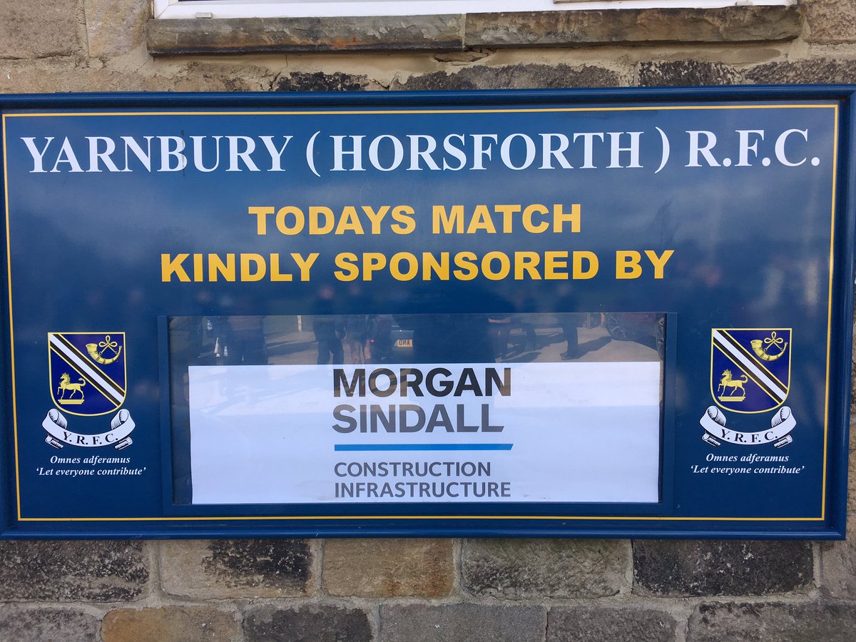 ChrisE's tweet photo. Thanks to today's @YarnburyRFC match sponsor @morgansindall - a good win for the Blues ! https://t.co/qMnuscMT1q