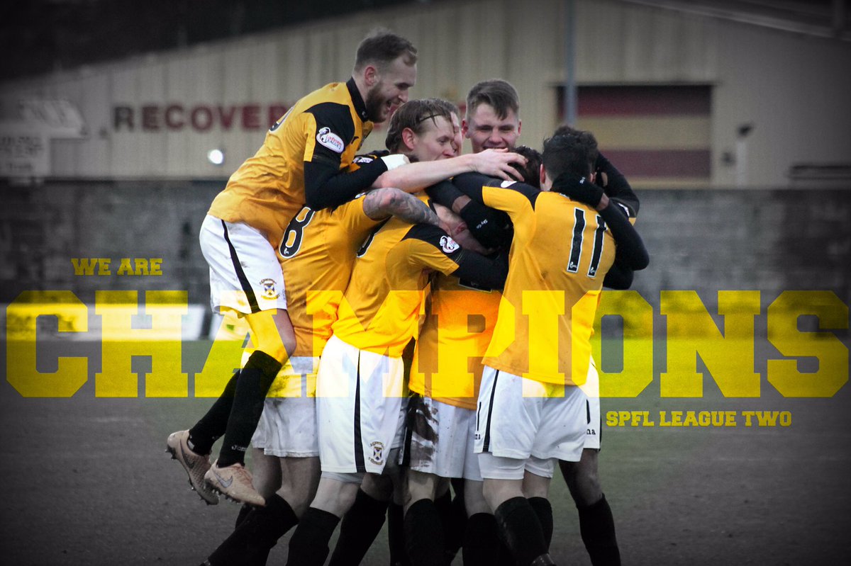 EastFifeFC's tweet image. IT'S ALL OVER HERE AT BROADWOOD!!!!!!! WE ARE SPFL LEAGUE TWO CHAMPIONS!!!!!!!!!! #monthefife