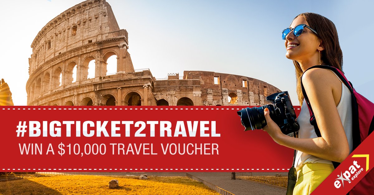 win a $10,000 expat explore travel voucher! #bigticket2travel goo.gl/2Stz36