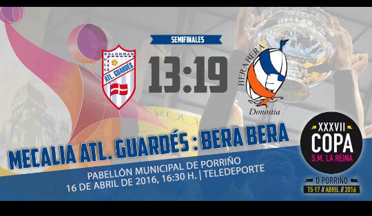 GipuzkoaKirolak's tweet photo. Sí, sí, sí, las chicas del @BalonmaBeraBera se imponen 13-19 y mañana disputarán su 5a final de Copa consecutiva https://t.co/mxFouKACic