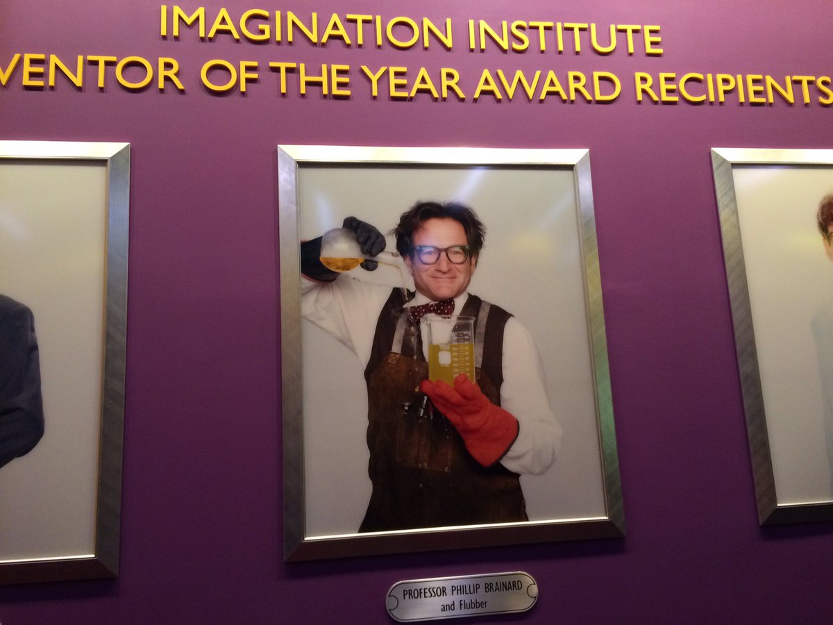 One of his many honors and distinctions. #inventoroftheyear #Epcot #figment