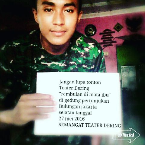 teaterdering4d's tweet photo. om tentara juga support? beuh, dari semua kalangan ternyata mendukung @teaterdering4d ! ayo kawan, saksikan kami! https://t.co/wP2OX3ofxw