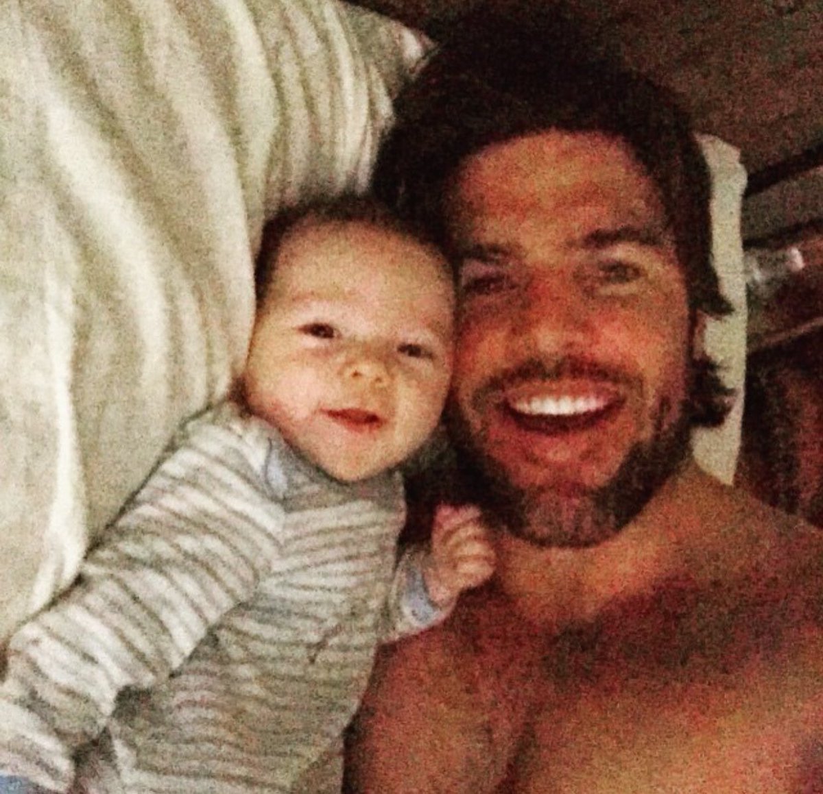 sampatterson23's tweet photo. Cuddles with my little man. #dadlife #MatthewJacob https://t.co/kP8ZN3fzuu