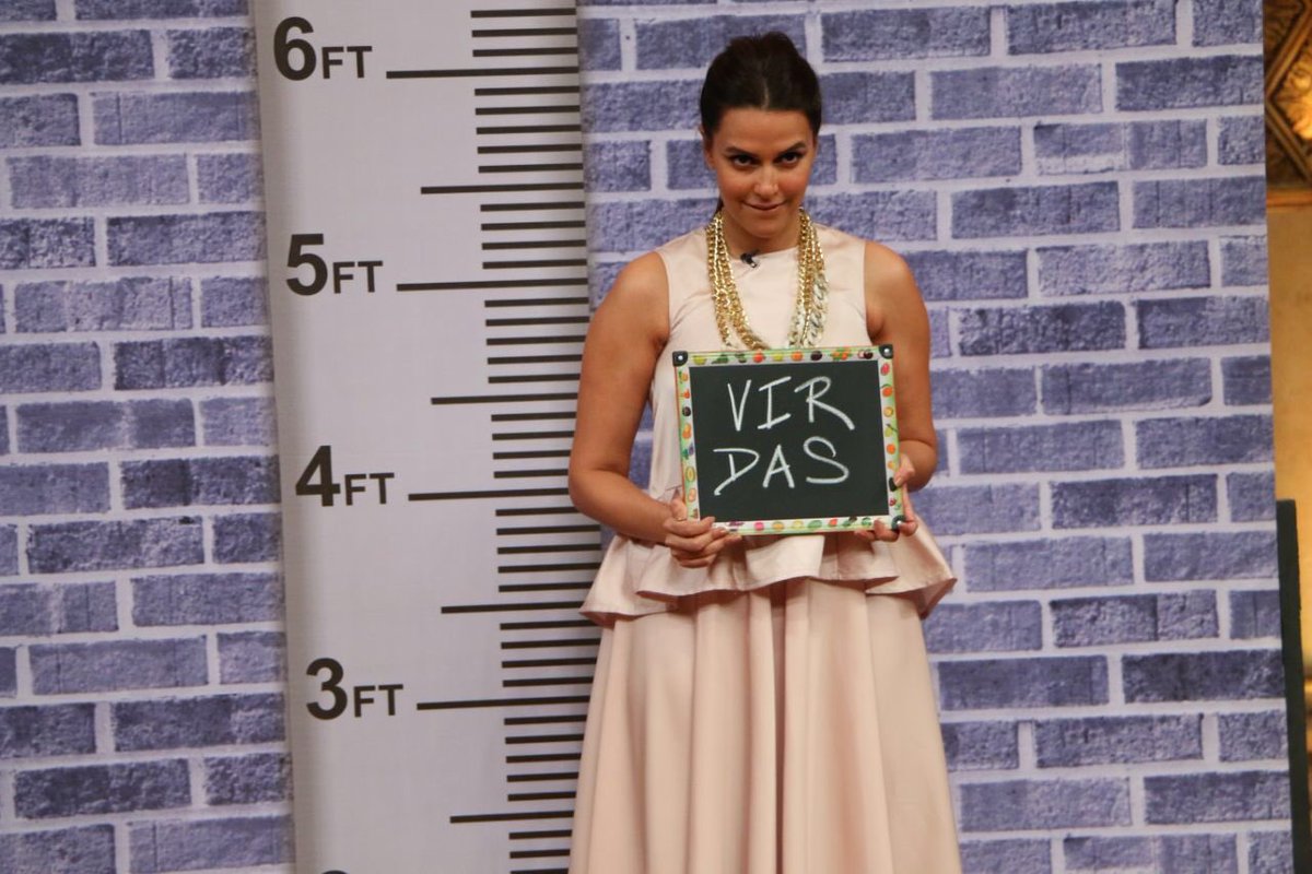 NehaDhupia's tweet photo. Watch us go nuts for the love of @SantaBantaFilm at 10pm tonight's on @comedynightsbachchao on @ColorsTV @bomanirani https://t.co/LQexS00o2f