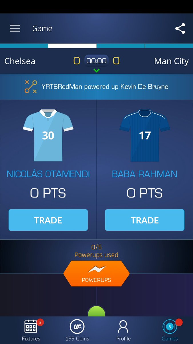 CrosbieJosh's tweet photo. I just drafted Nicolás Otamendi &amp; Baba Rahman on @UltimateFanLive for #cfc v #mcfc https://t.co/F2CuMvvXc9