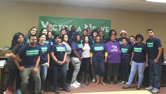 BGTX's tweet photo. We're kicking off a #TeamBGTX canvass for @Victoria4Texas! #BGTXKnocks https://t.co/Zll24HgthP