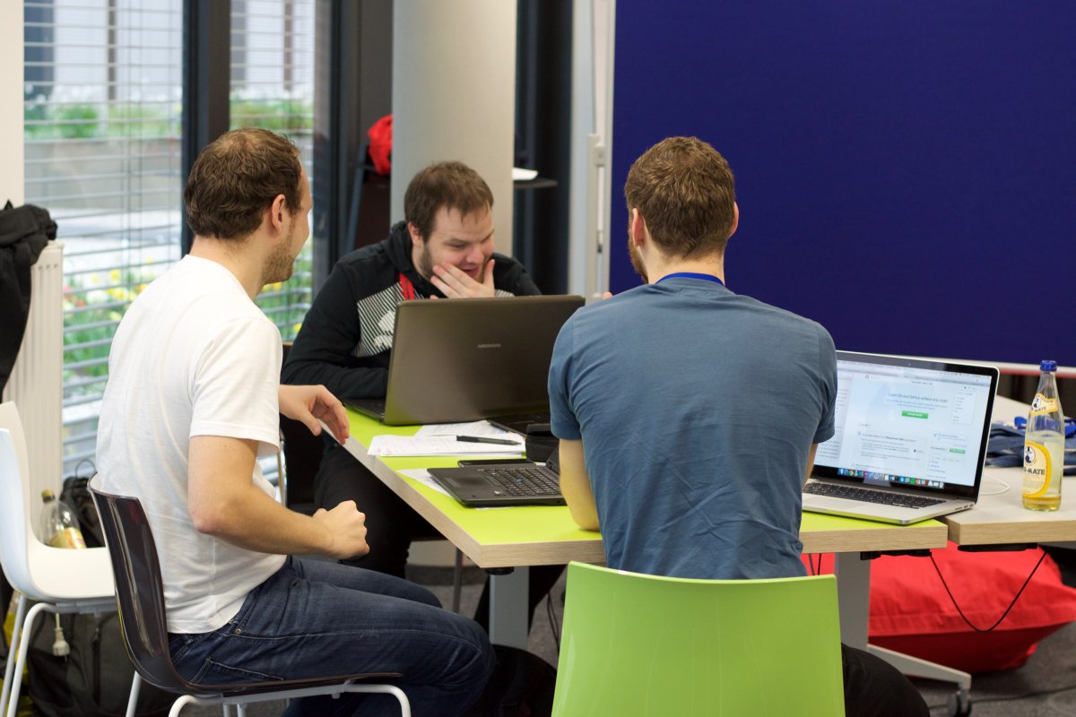 hackerstolz's tweet photo. It is about 18:26 but all members are still motivated and focused on their great work

#hacktotheroots https://t.co/8k2EoLbH32
