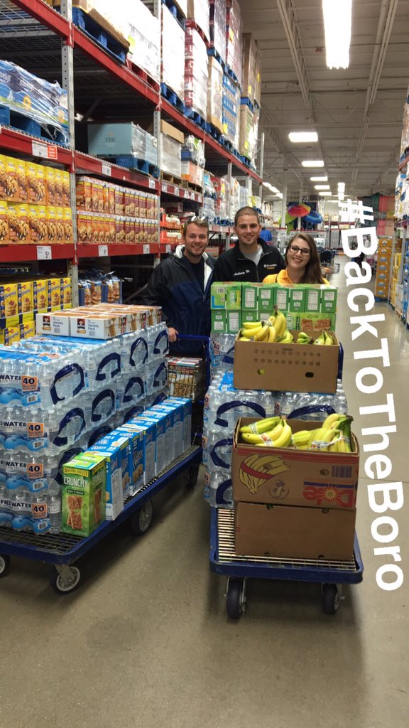 Final preparation for #BacktotheBoro with President Anthony, Facilities Sam and PR Jenna! LOT C tomorrow 10AM