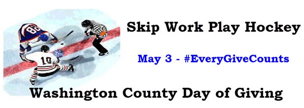 Skip work, play hockey! Event held May 3- donate to a great cause! REGISTER TODAY at bit.ly/skipworkplayho…