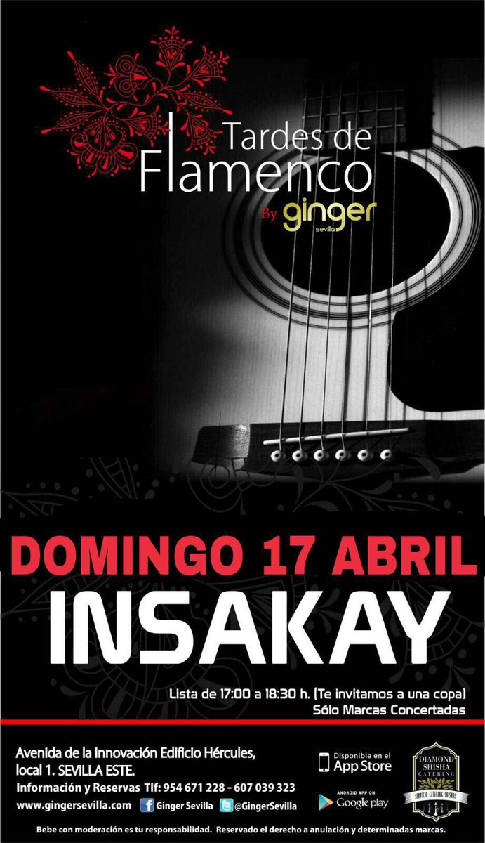 Vente mañana a <a href="/GingerSevilla/">Ginger Sevilla</a> disfruta con <a href="/Insakay/">Insakay</a>.