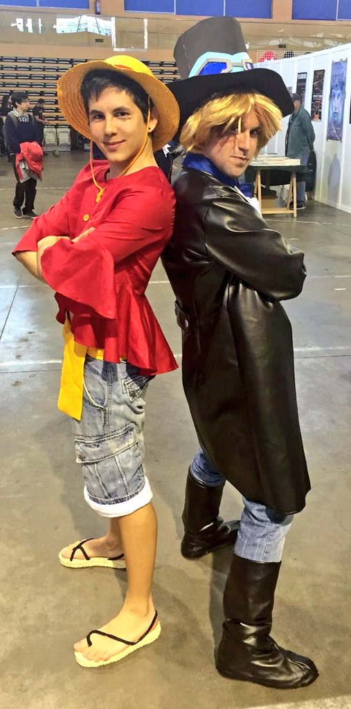 SalonOtakuSAL's tweet photo. Luffy, Sabo, Maka, Ezio, Ussop... ¡los cosplayers son geniales!
#SalonOtakuSAL https://t.co/bf1CtDdUeZ