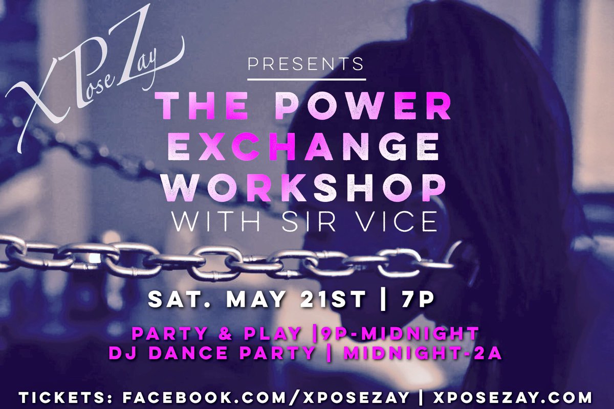 ClubXPoseZay's tweet photo. #BDSM #BDSMlifestyle #lifestyle #kinkpositive #sexpositive #powerexchange #workshop #dominant #submissive #respect https://t.co/GB69SLAhw6