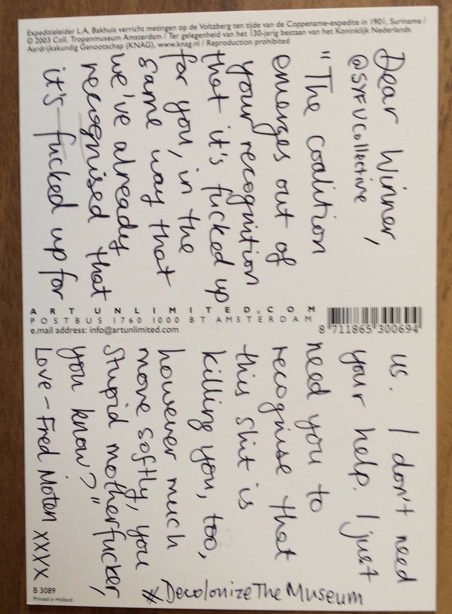 #sorryyoufeeluncomfortable <a href="/Decolonizemusea/">DecolonizeTheMuseum</a>