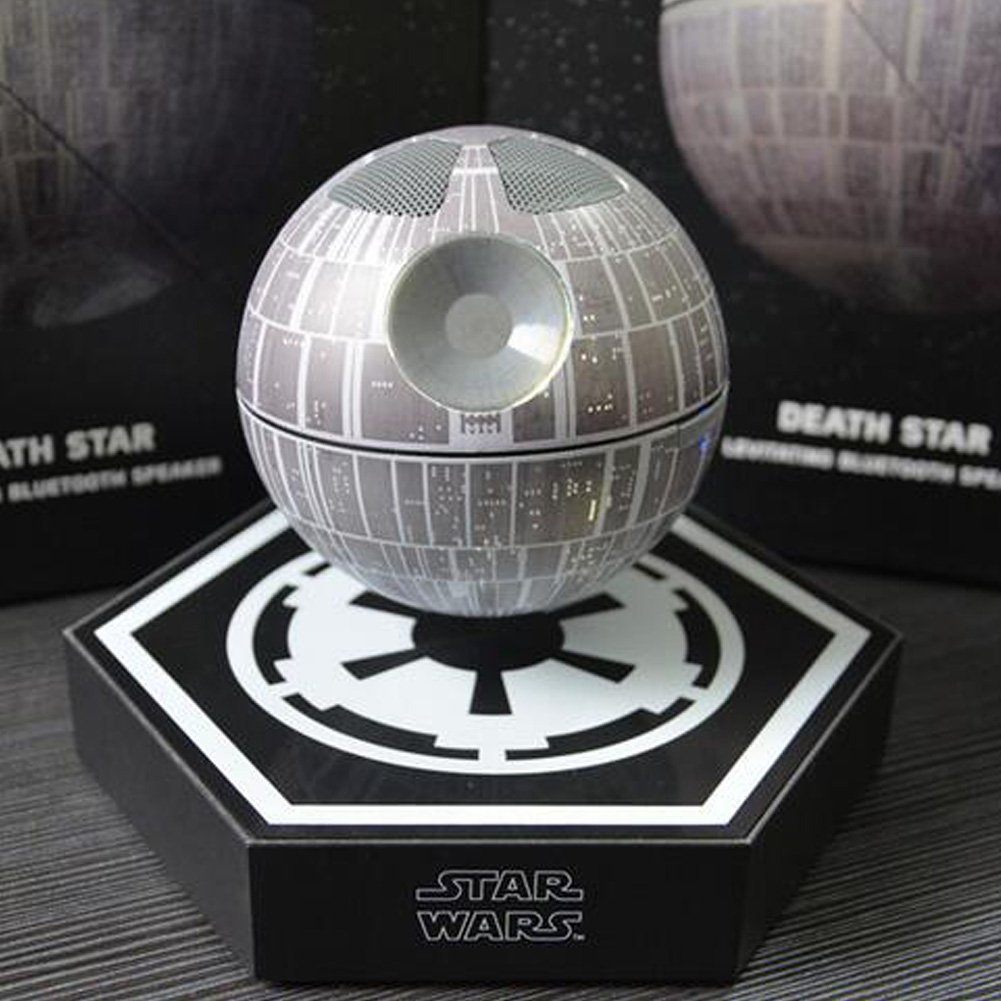 NerdApproved's tweet photo. This Levitating Death Star Speaker Has Some Awesomely Terrible Product Photos https://t.co/HPgVqH9Zh9 #StarWars https://t.co/HMq84qDvvY