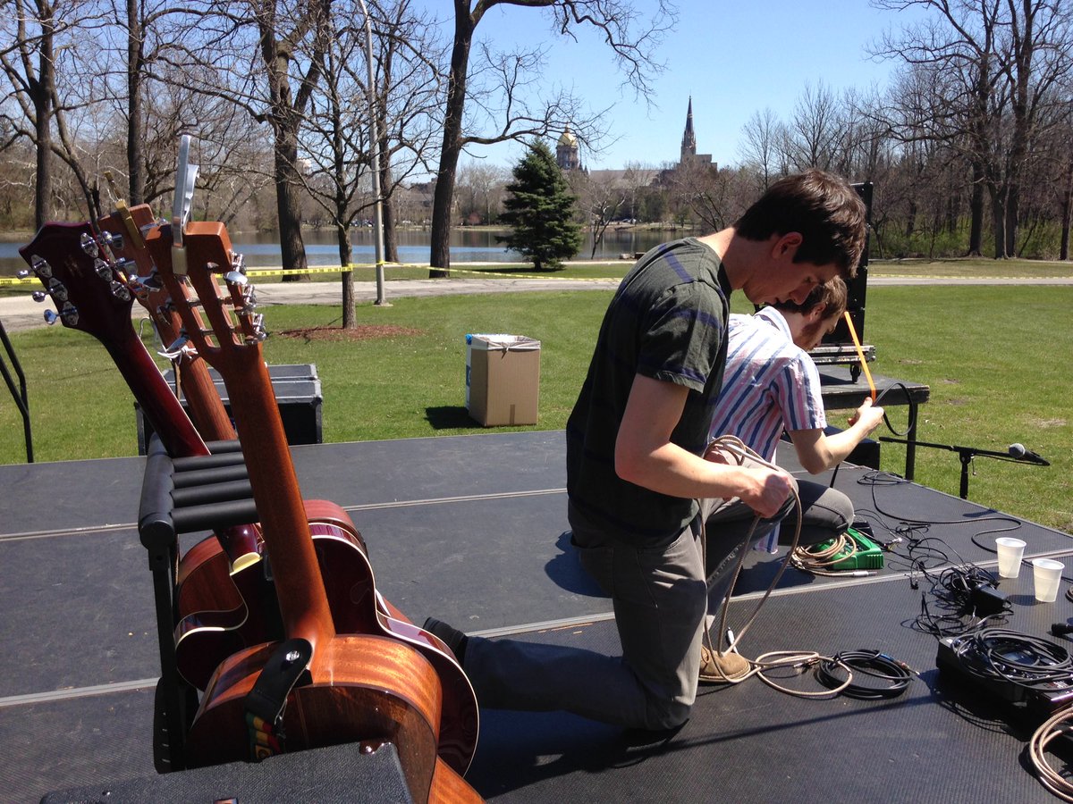 See you soon <a href="/CarrollHall/">Carroll Hall</a> and <a href="/BadinHall/">Badin Hall</a>. Perfect day for #lakeside fest! #midwestisbest #folkmusic #indiemusic #sun