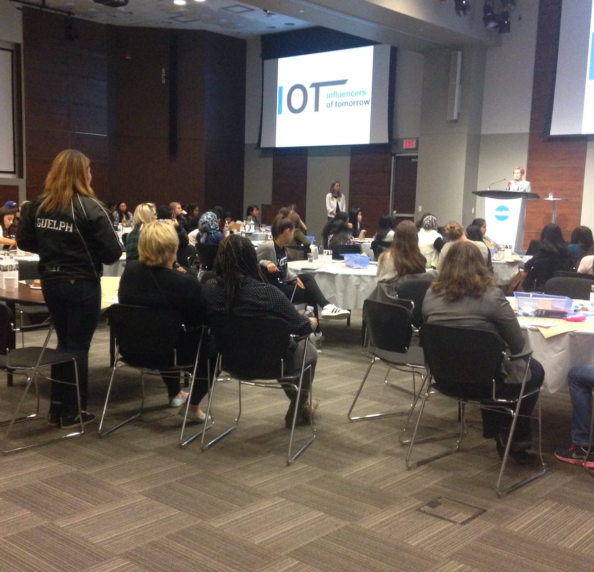 iotsummit2016's tweet photo. @Kathleen_Wynne taking our questions #iotsummit2016 @MaRSDD https://t.co/Gp2mkShyX6