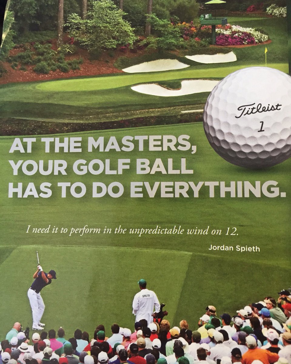 prouknow's tweet image. Safe to say Titleist won't run this ad for the 2017 Masters.