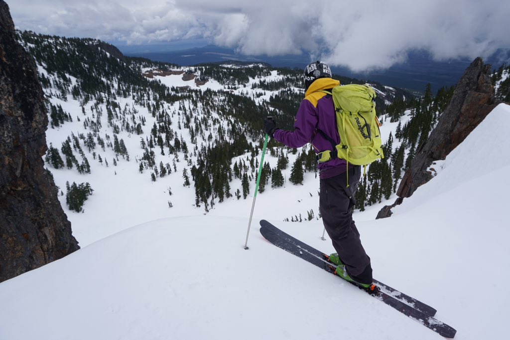 Its good to be a little scared sometimes. #skiing #explorebc