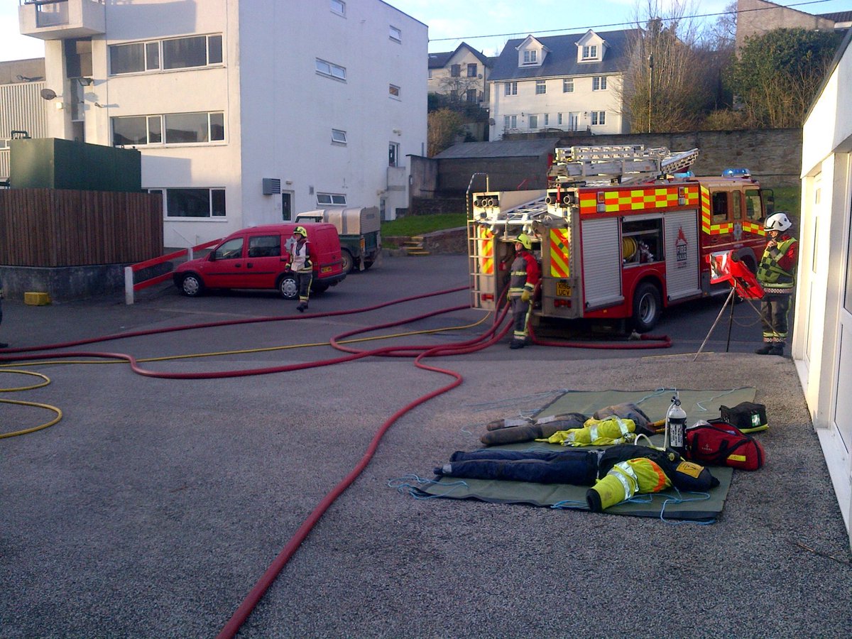 LostwithielCFRS's tweet image. This weeks #training #exercise simulated explosion in small commercial buildings #personsreported #prevent #protect