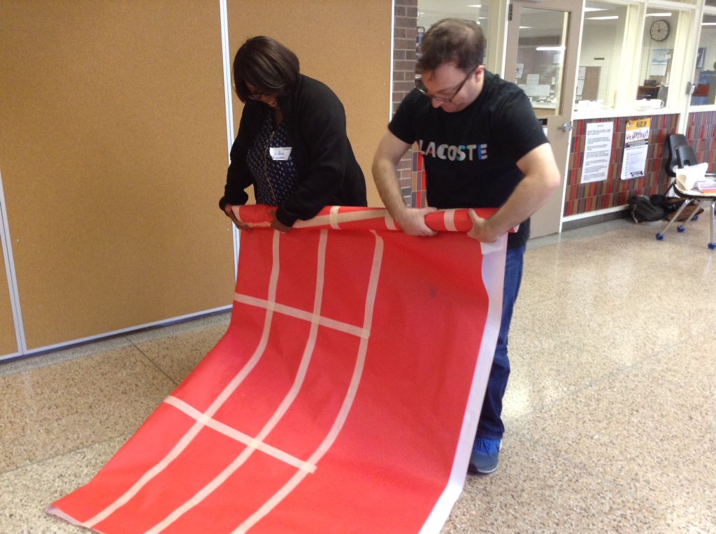 avivaloca's tweet photo. You know it wasn't me that decided to keep a PAPER schedule for another year. Right, @batenburg_sandy?! #edcampham https://t.co/NSQD2MGD3l