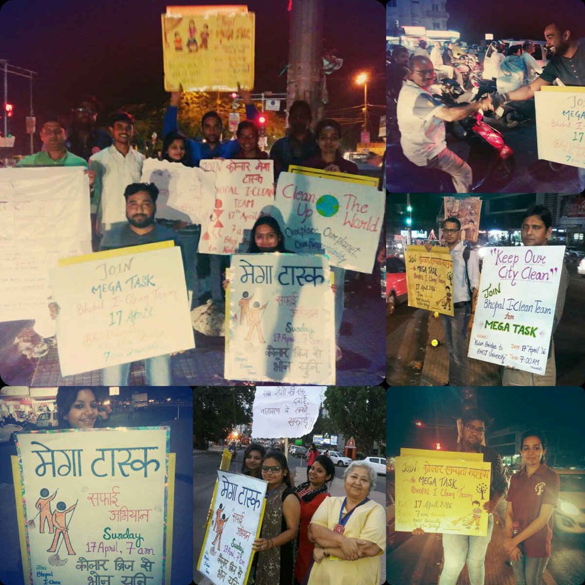 ICleanBhopal's tweet photo. "The First Step Towards Change is AWARENESS, Second step is Acceptance", #megatask #ICleanbhopal #SwacchBharat https://t.co/LJIlCefndp