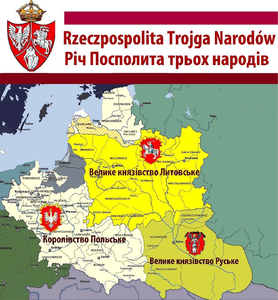 Polska Winkelriedem Narodów Co To Znaczy Слобожанин 🇺🇦 on Twitter: "Polish–Lithuanian–Ruthenian Commonwealth.…