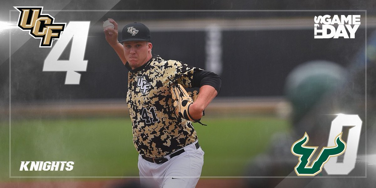 UCF_Baseball's tweet photo. The Knights even the series vs. USF!

WP - @robbyhowell2 (7-0) - 7 K, 1 H
HR - Putnam (2)

#ChargeOn https://t.co/Lfa2GdvM4D