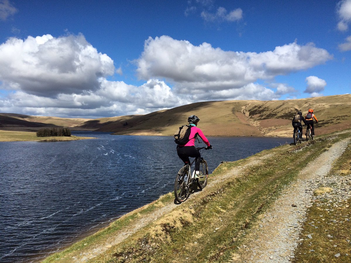 Awesome day guiding with @mtnyogabreaks in @Elan_Valley and a very lovely group of people #FindYourEpic #mtb #ride