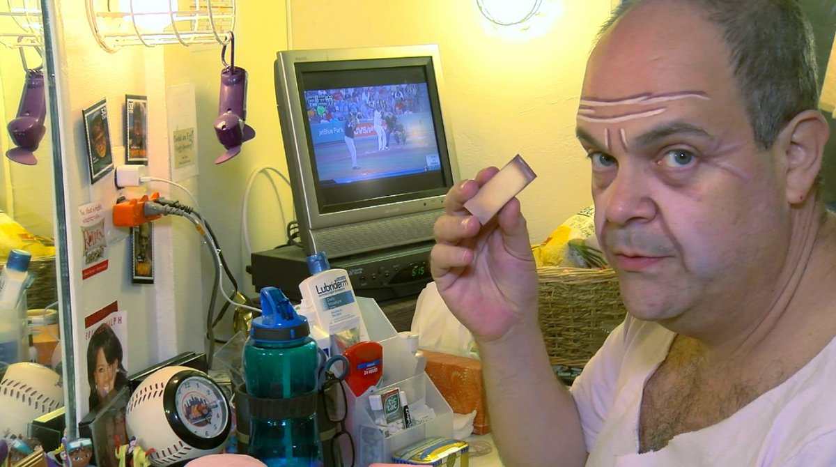 Brad Oscar shares secrets as he transforms into <a href="/RottenBroadway/">Something Rotten!</a>'s Nostradamus!  playbill.com/video/somethin…