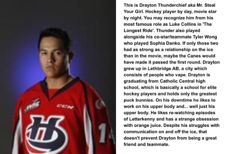 9blackwater's tweet photo. Just your friendly neighbourhood Hurricane #playerbio #CowBoyUp #MeetTheCanes https://t.co/YVBCuxeqHd