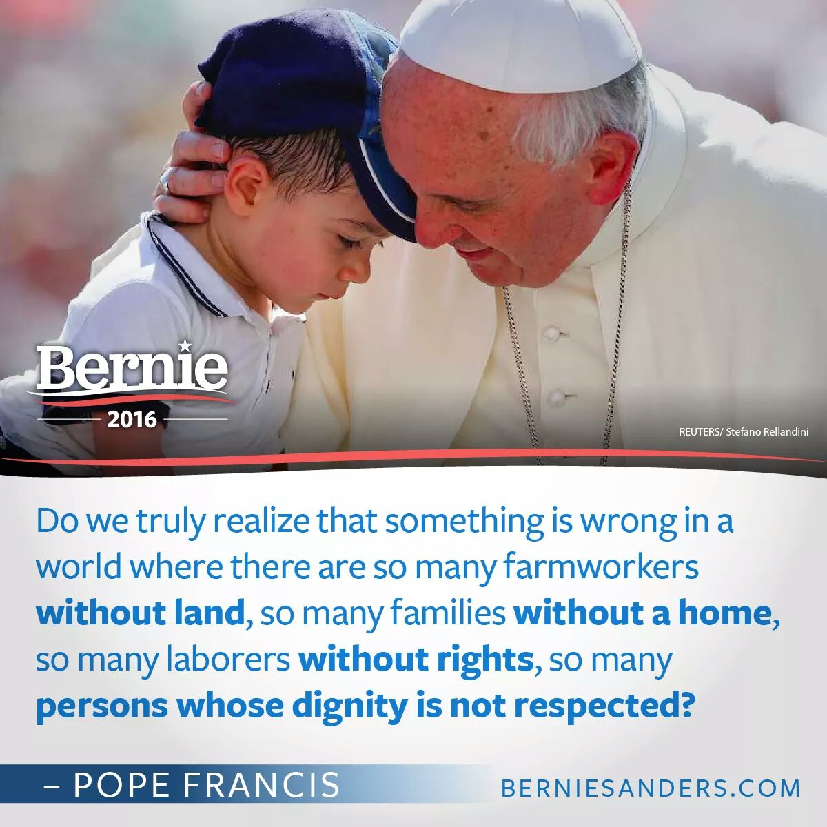 dzaharakis1's tweet photo. #ThePope #PopeFrancis #PopeForBernie @Pontifex @TheVaticanNews @BernieSanders @SenSanders @TulsiGabbard #Bernie2016 https://t.co/jnRK9KK48i