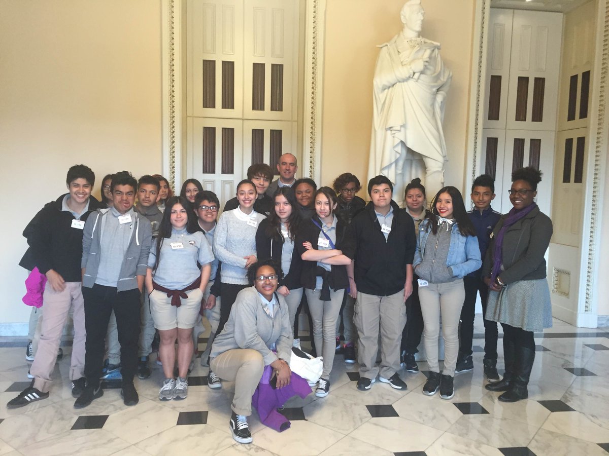 ChavezPrepDCPCS's tweet photo. Great #chavezprepdcpcs trip to and tour of the US Capitol thanks to an invite from #EleanorHolmesNorton https://t.co/64VvFFCadQ