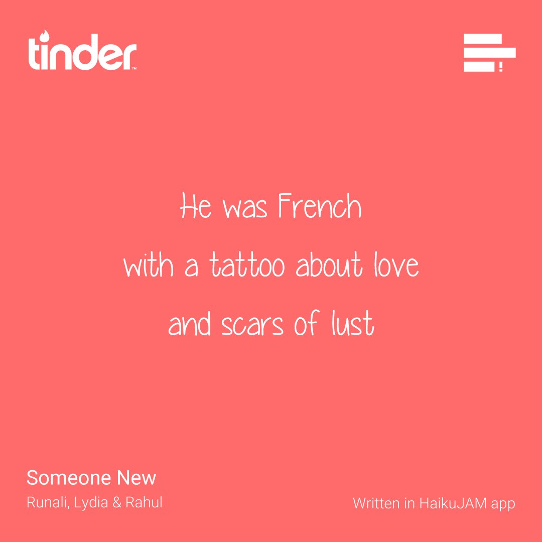 ... and scars of lust

#SwipeRight #InternationalHaikuDay 
@Tinder_India