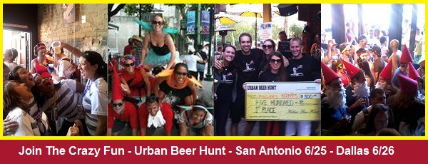 UrbanBeerHunt's tweet photo. San Antonio June 25th / Dallas June 26th. Amazing Beer Scavenger Hunt! Tix on sale now! https://t.co/Lq8PkJQnvZ https://t.co/G9WYrD7Pnx