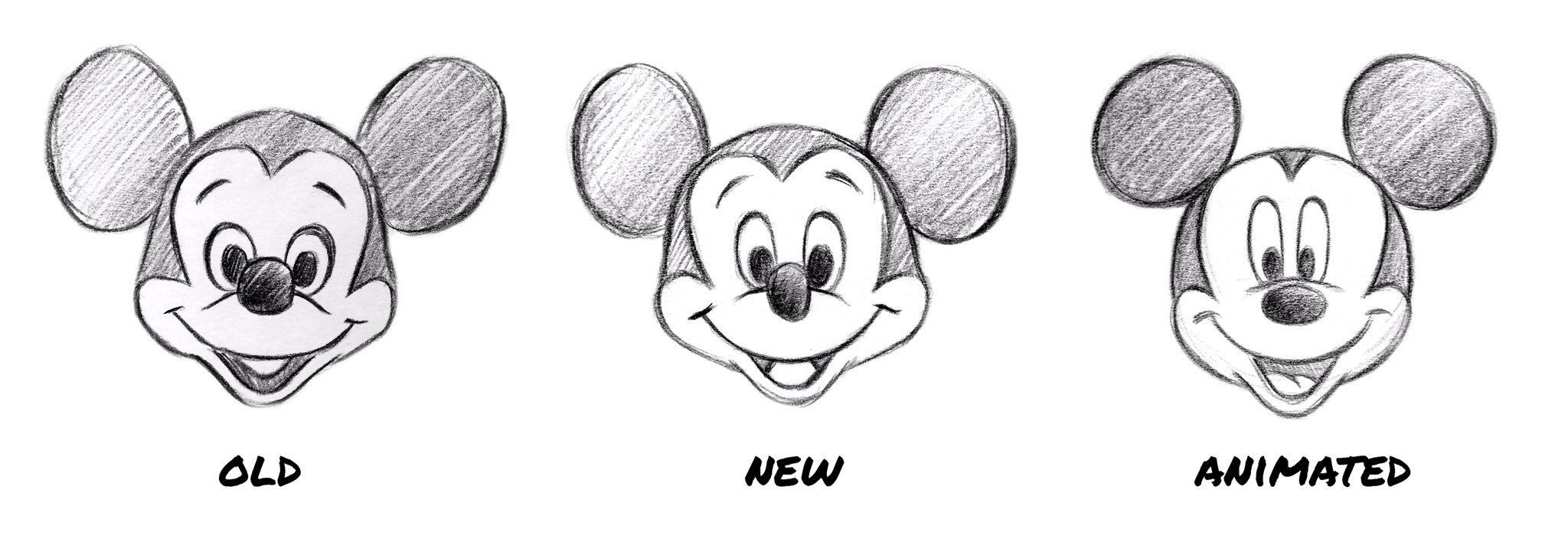 Download Mickey Mouse Disney Head Drawing Wallpaper | Wallpapers.com