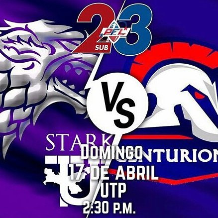 evman3's tweet image. UTP Starks vs Centurions Sunday April 17th, 2016 2:30 P.M. @ UTP Panama