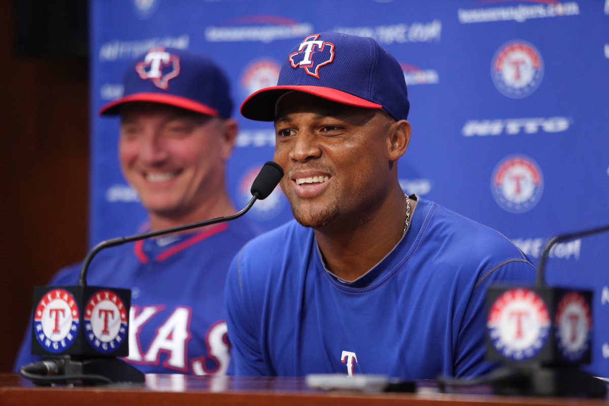 Rangers's tweet photo. "The plan is to retire a Ranger." https://t.co/vsUxOw0com