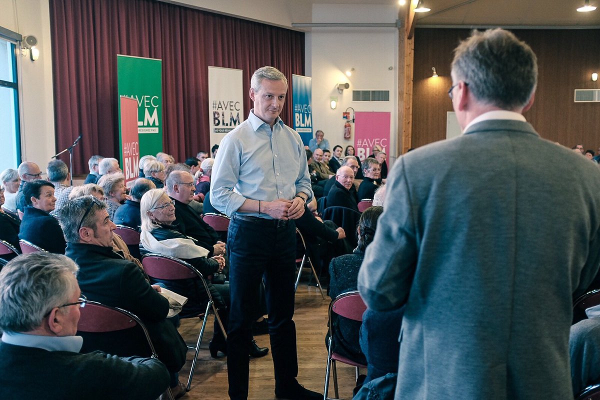 AvecBLM's tweet photo. Le #tourBZH de @BrunoLeMaire, c'était 3 jours, 4 départements traversés et 5 meetings ! 🚗 #Bretagne https://t.co/JvFsixqn4M