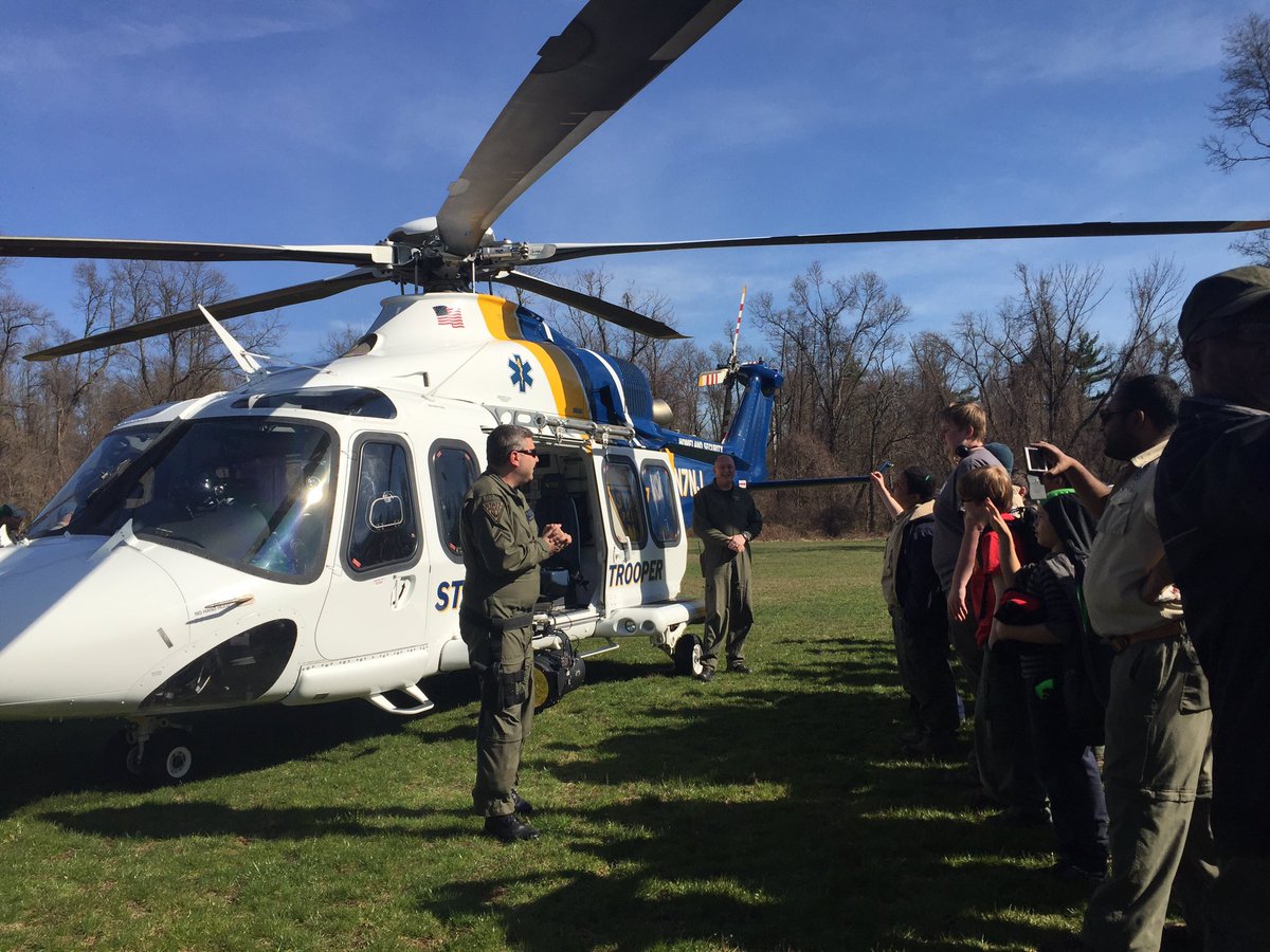 ManhattanScouts's tweet photo. State Troopers visiting the Big Apple Camporee https://t.co/VUL8a3VndW