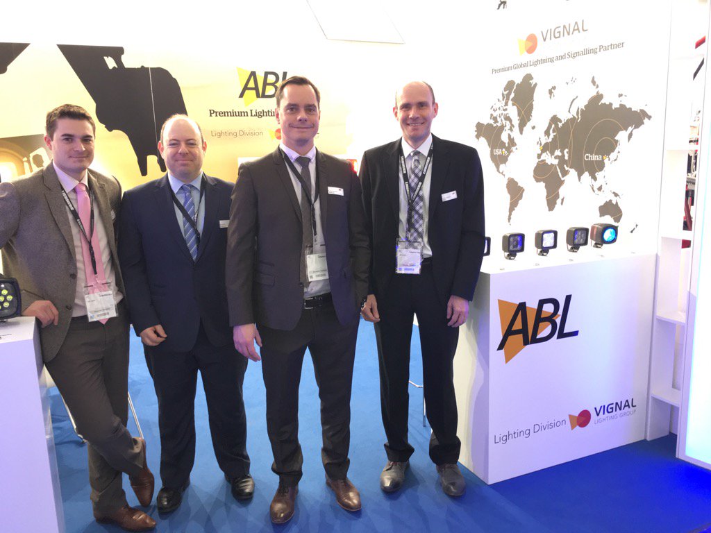JahanFabrice's tweet photo. EMEA Off-Road Sales team @ Bauma 2016 #Bauma2016 #vignalgroup #abllights #vignalsystems https://t.co/4xVtQw0ayX