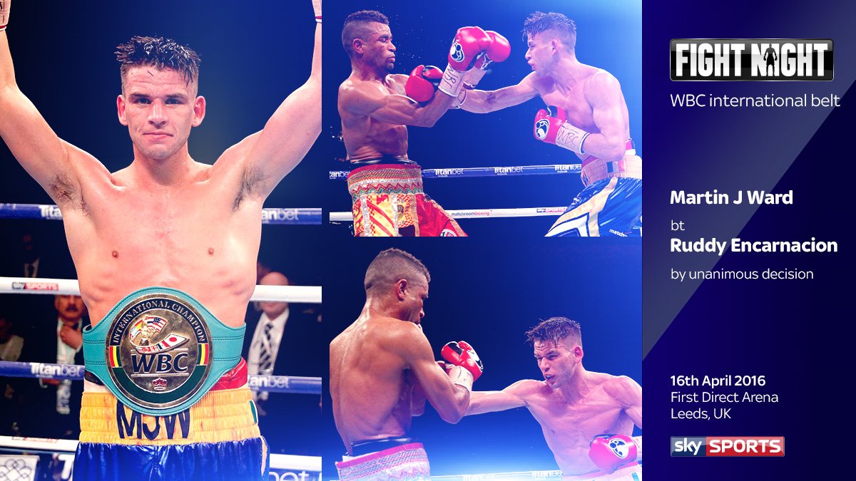 SkySportsBoxing's tweet photo. REPORT: @MartinJWard1 dominates Ruddy Encarnacion to retain his WBC international belt https://t.co/NMvF8kJoXE https://t.co/VXlprB4qlU