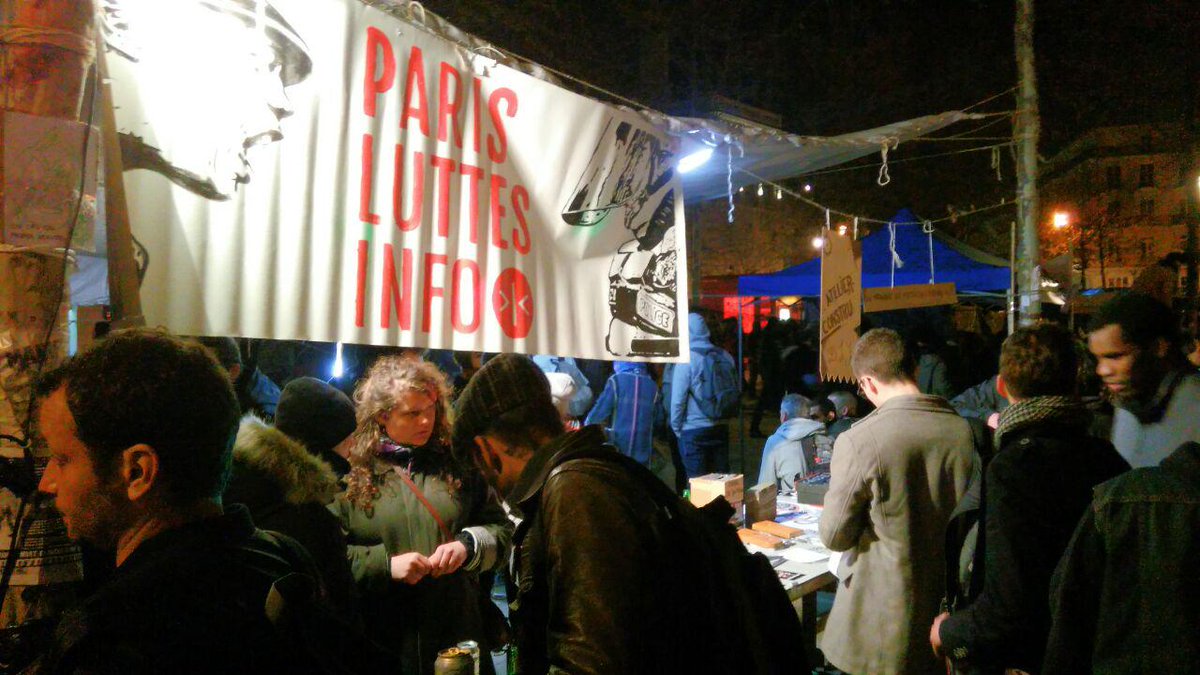nuitdebout's tweet photo. On parle convergence des luttes avec Paris luttes info à République! #37mars #NuitDebout https://t.co/dIvkjli44g